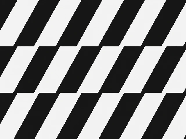 Black and white diagonal block pattern